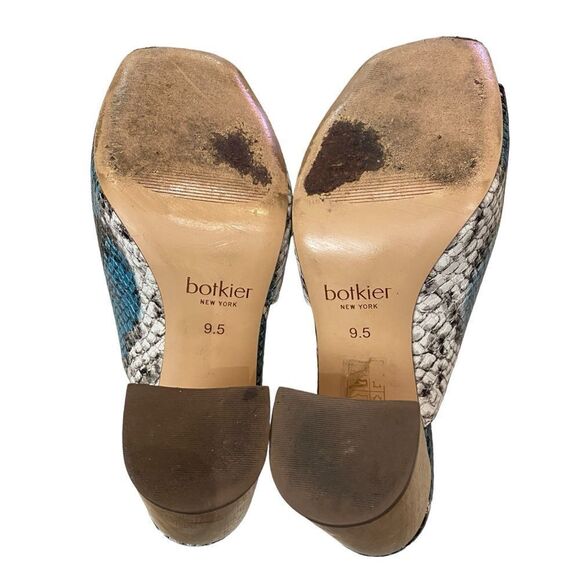 Botkier New York Ross Snake Print Women's Leather Heeled Slide Sandals 9.5 - Picture 6 of 6